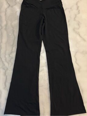 Moda International Black Stretch Flare Pants